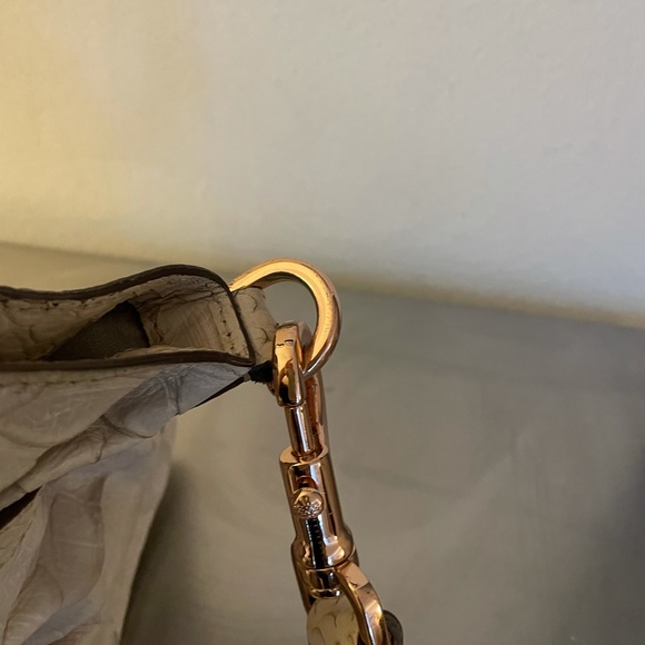 Cream Crocodile Mulberry top handle bag - Picture 6 of 11